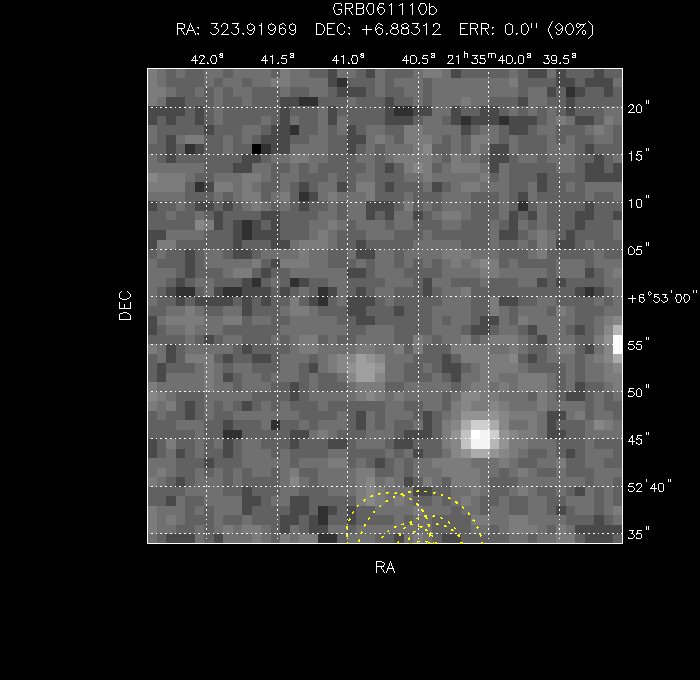 V-band image with the final position and all component positions
