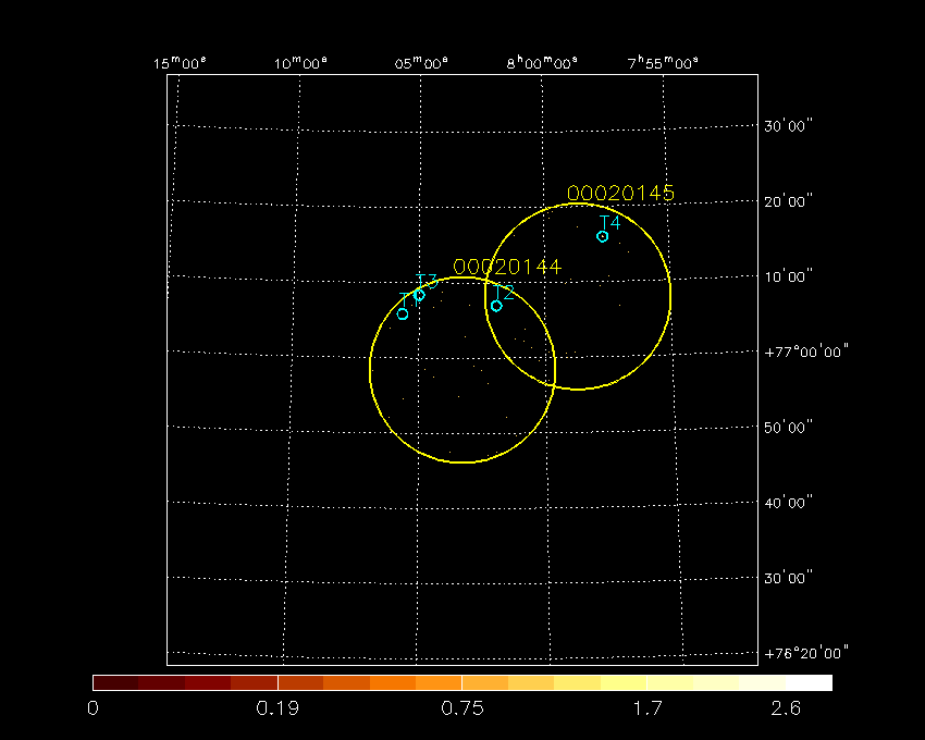 Image of all observations processed so far