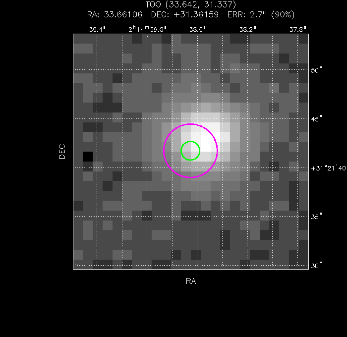 Image of the UVOT image