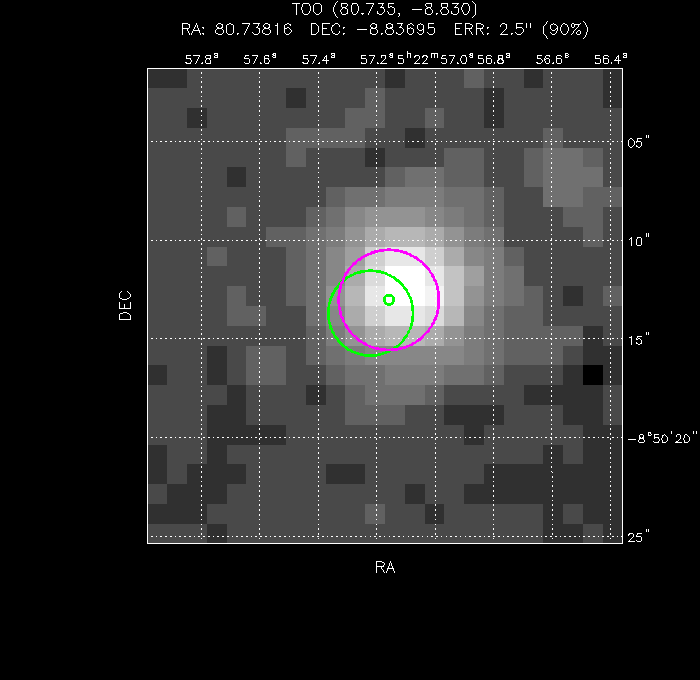 Image of the UVOT image