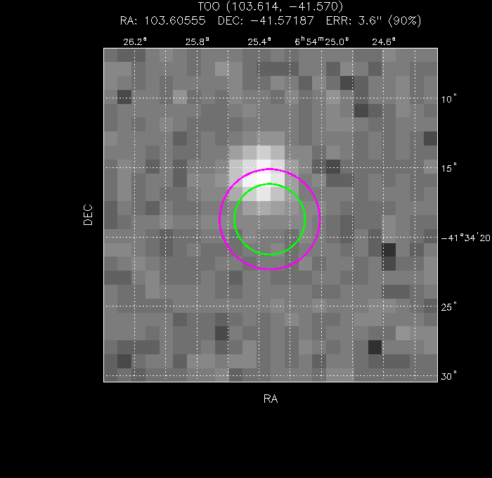 Image of the UVOT image