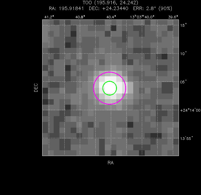 Image of the UVOT image