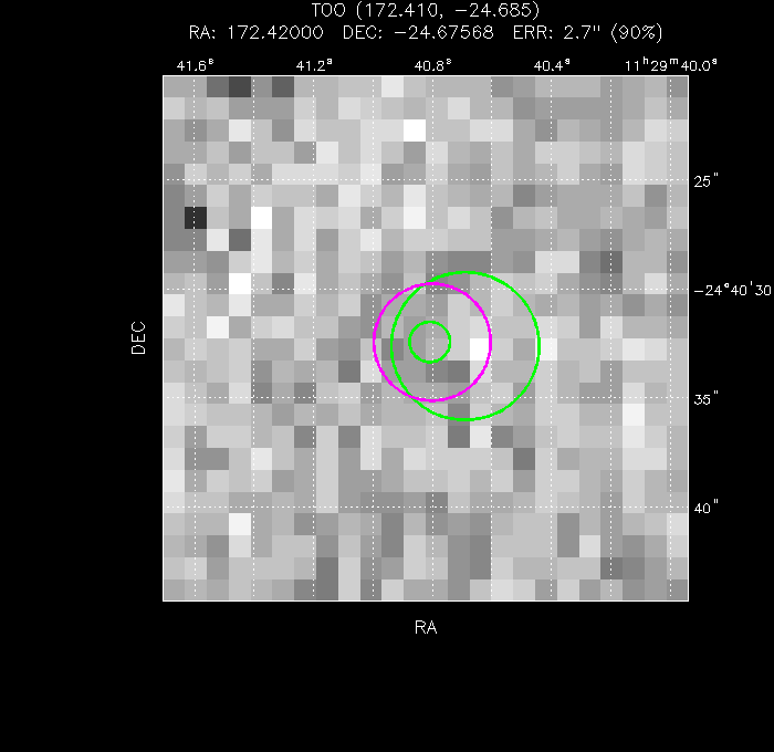 Image of the UVOT image