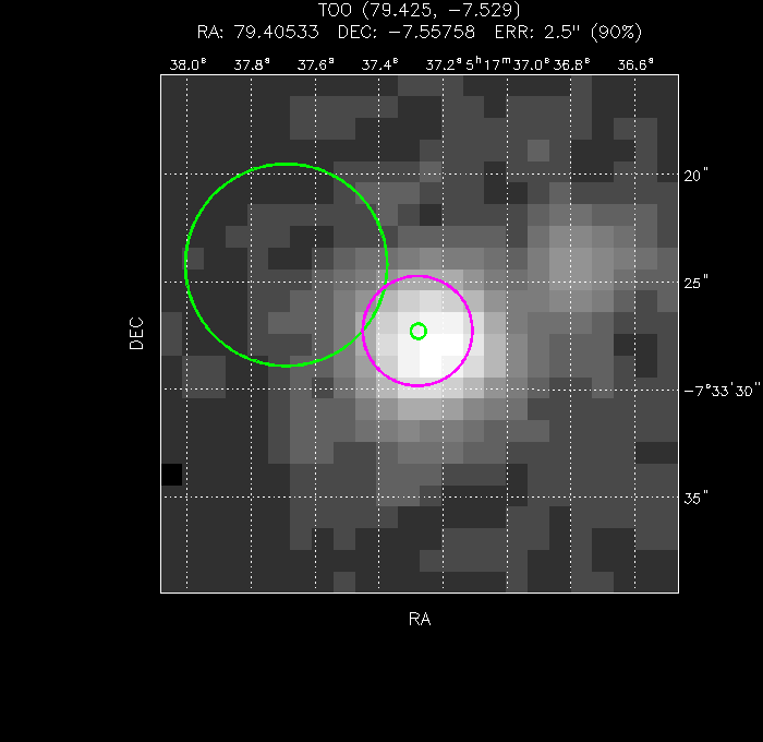 Image of the UVOT image