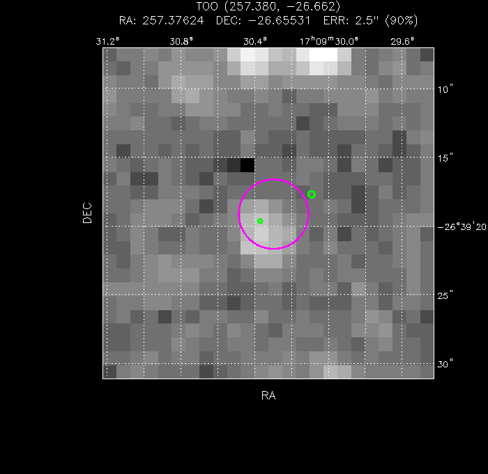 Image of the UVOT image