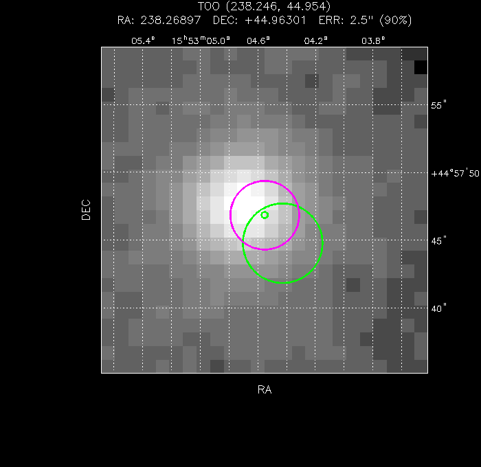 Image of the UVOT image
