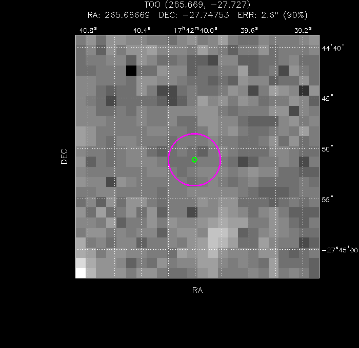 Image of the UVOT image