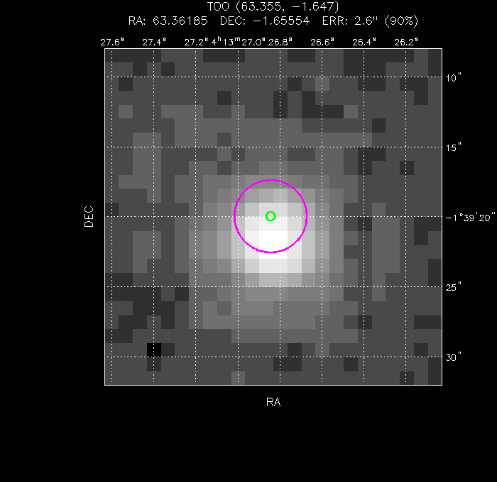 Image of the UVOT image