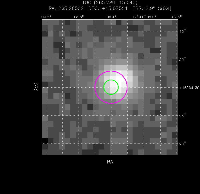 Image of the UVOT image