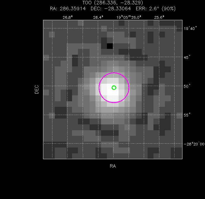 Image of the UVOT image