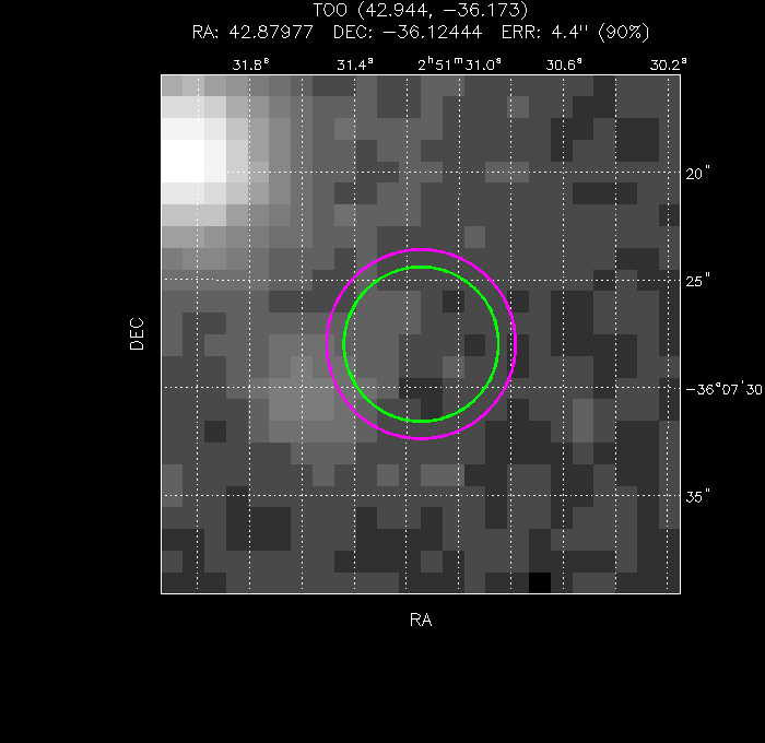 Image of the UVOT image