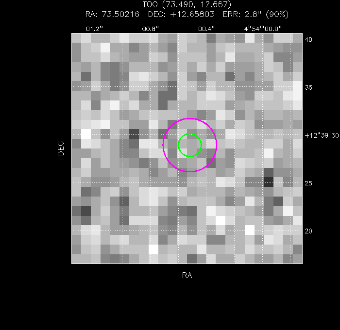 Image of the UVOT image