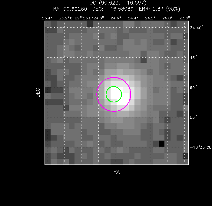Image of the UVOT image