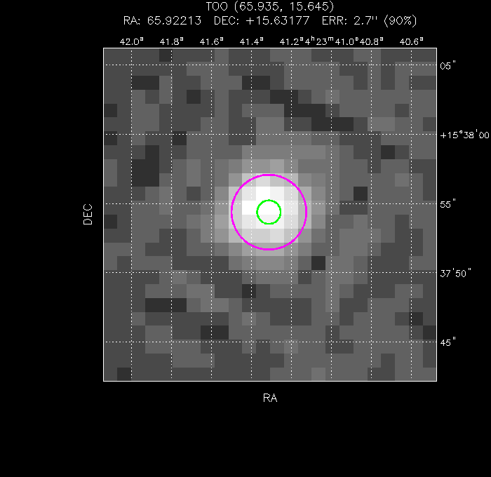 Image of the UVOT image