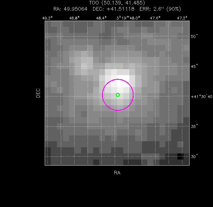 Image of the UVOT image