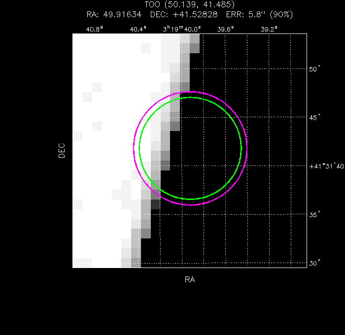 Image of the UVOT image