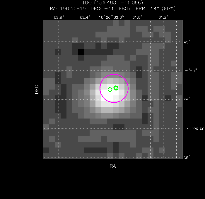 Image of the UVOT image
