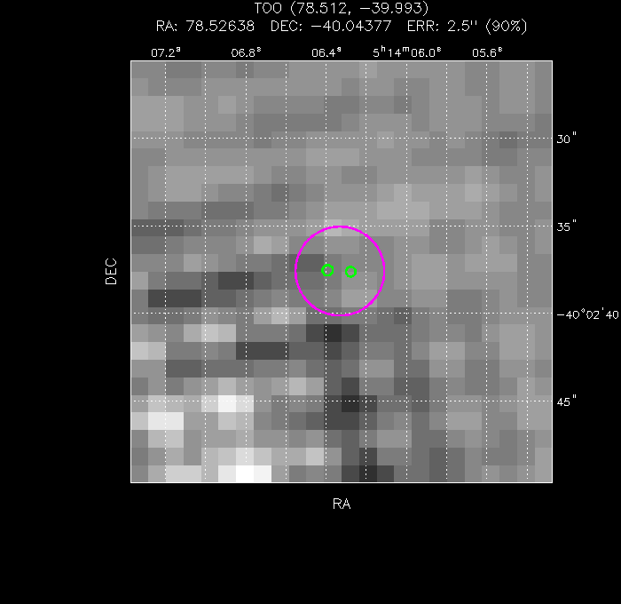 Image of the UVOT image