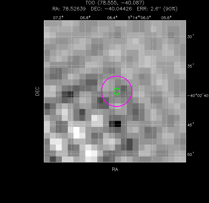 Image of the UVOT image