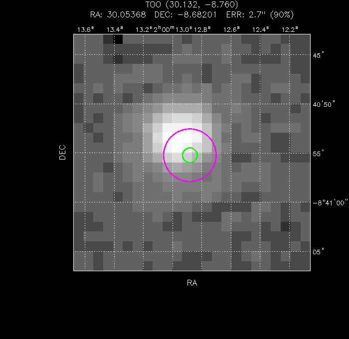 Image of the UVOT image