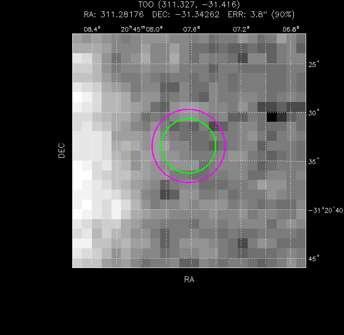 Image of the UVOT image