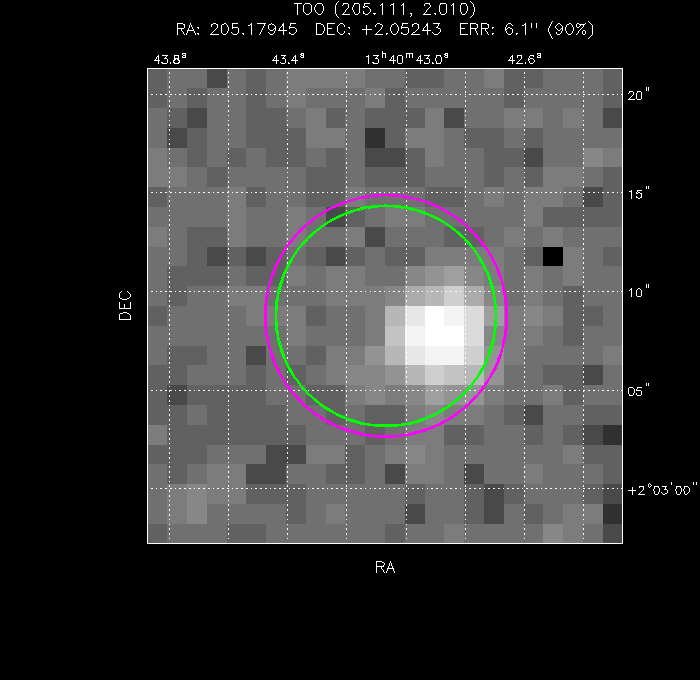 Image of the UVOT image