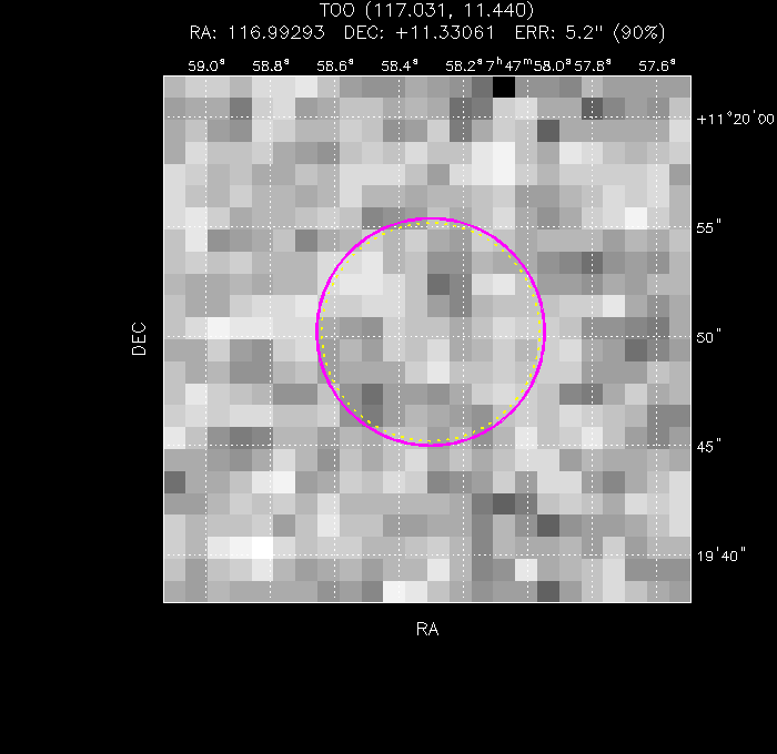 Image of the UVOT image
