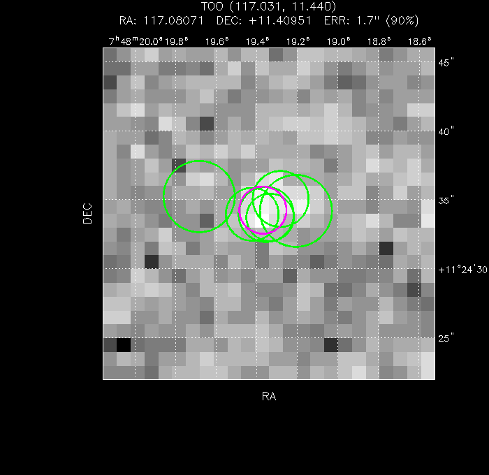Image of the UVOT image