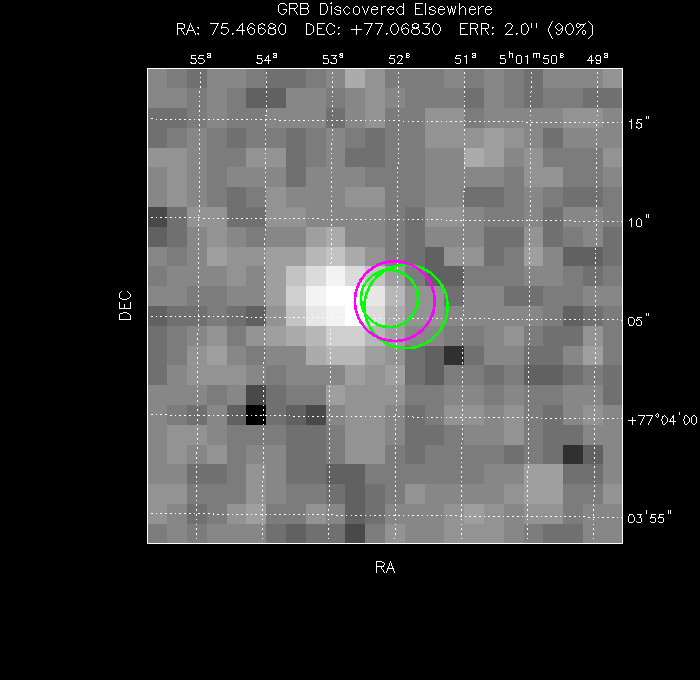 Image of the UVOT image