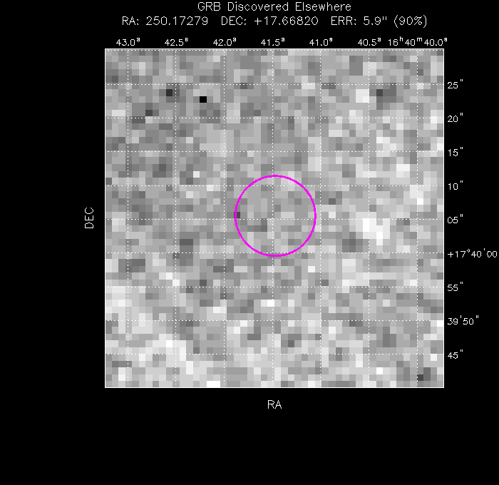 V-band image with the final position and all component positions