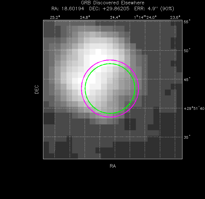 Image of the UVOT image