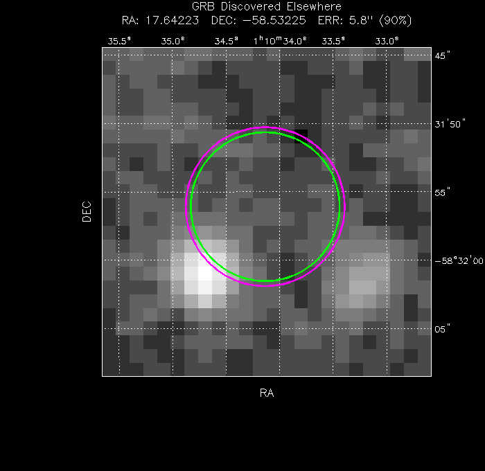 Image of the UVOT image
