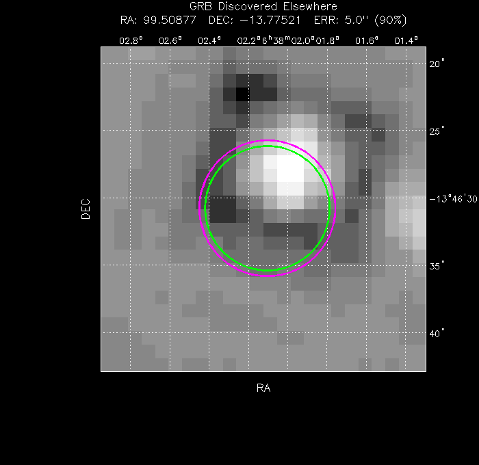 Image of the UVOT image