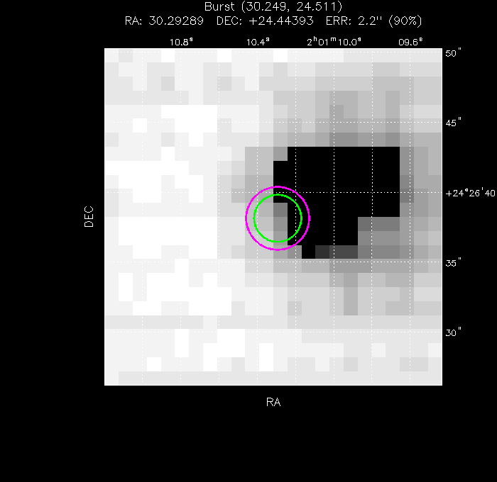 Image of the UVOT image