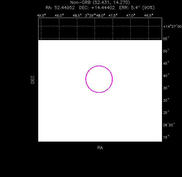UVOT image with the final position