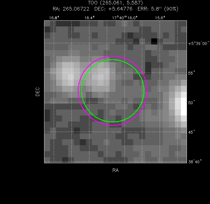 Image of the UVOT image