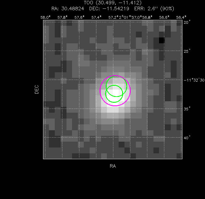 Image of the UVOT image