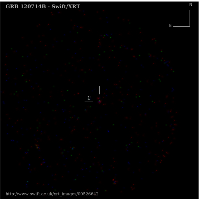 3-colour image of the requested data