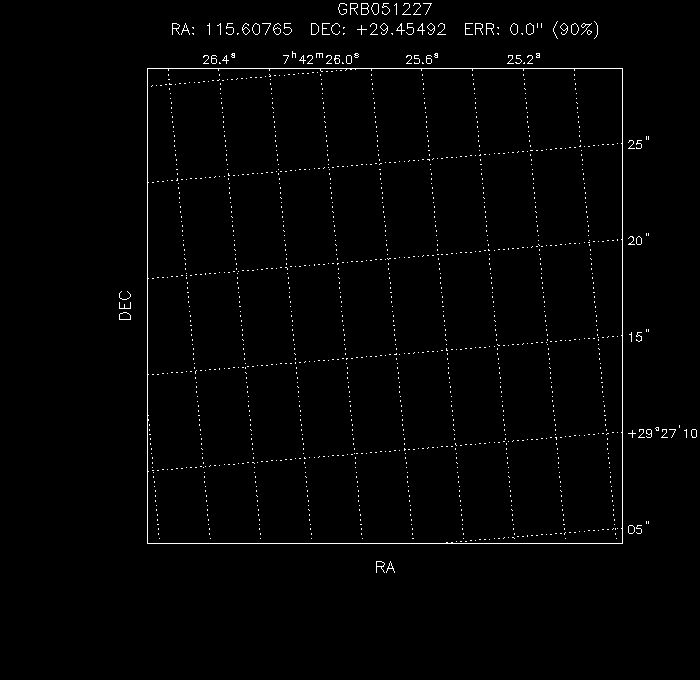 UVOT image with the final position