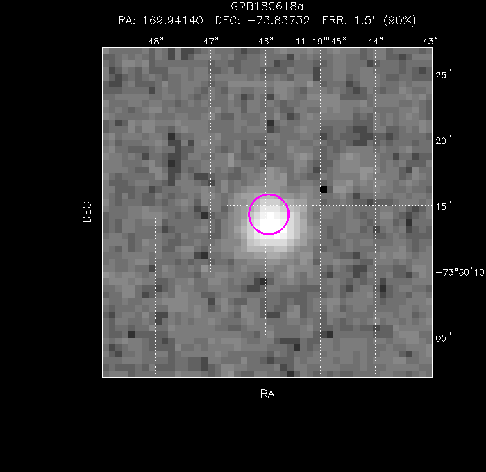 Záblesk gama záření GRB 180618A
