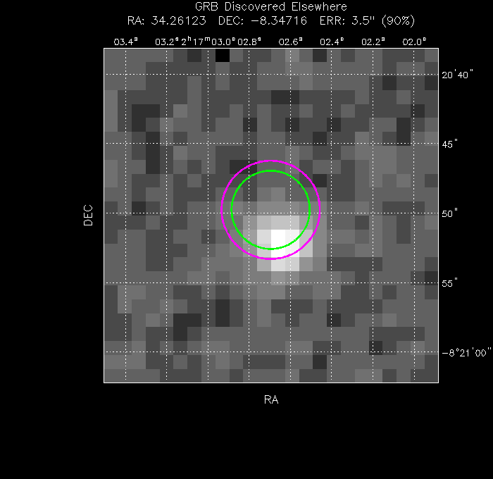 Image of the UVOT image