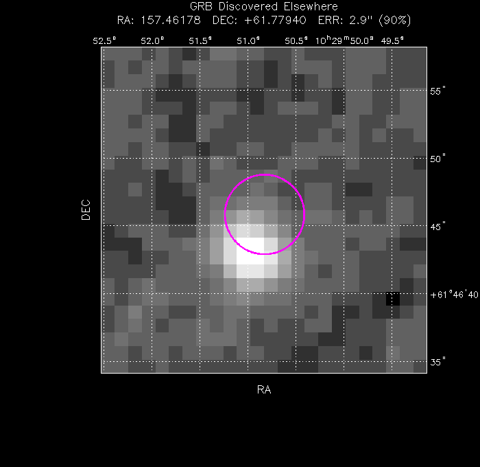 Image of the UVOT image