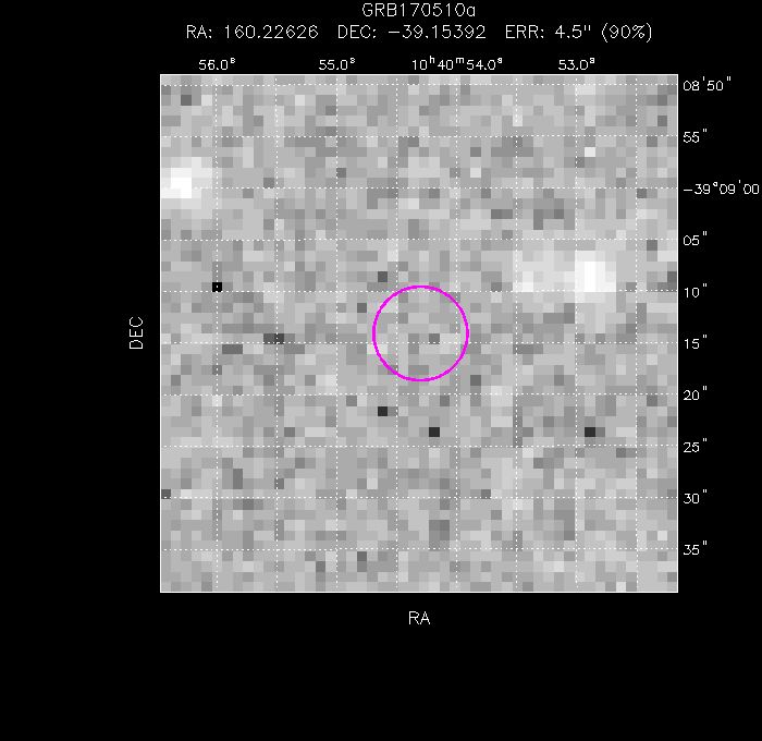 V-band image with the final position and all component positions