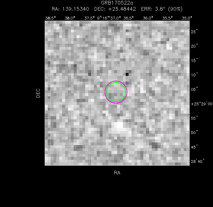 V-band image with the final position and all component positions